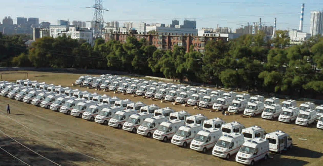Delivery of 84 Ambulance Vans in 2013