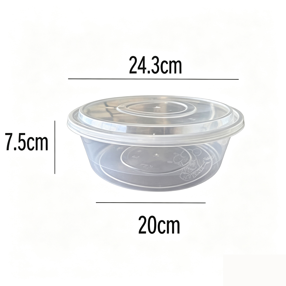 Large Capacity Plastic Round Bowl