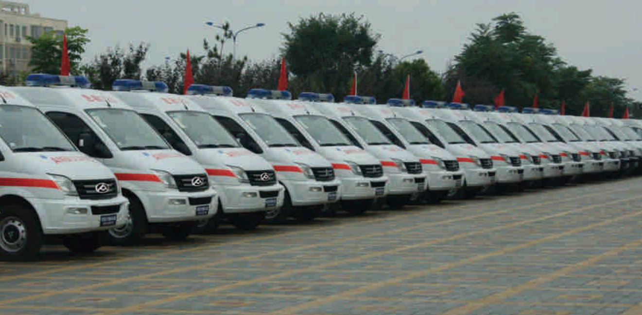 Delivery of 32 Ambulance Vans in 2012