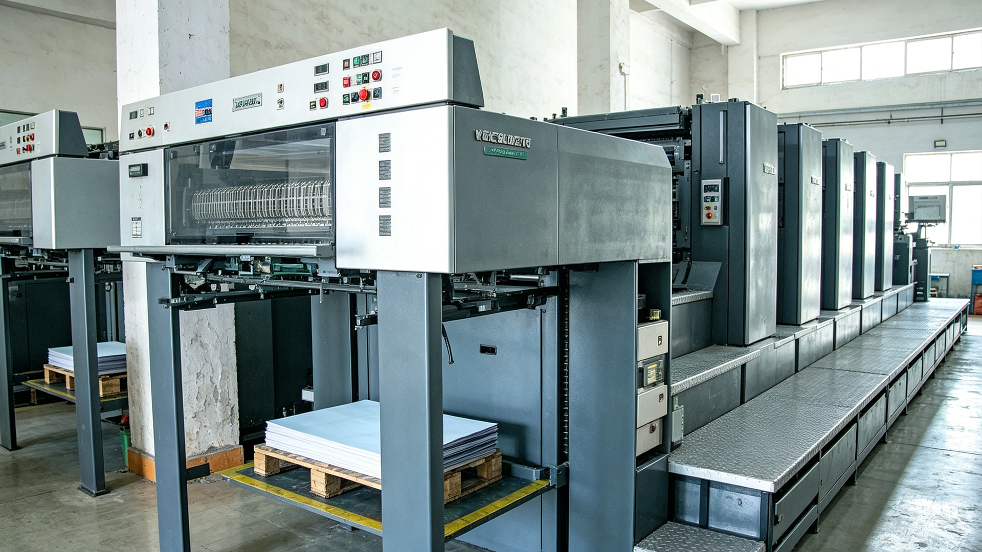 Heidelberg 4-color printing press
