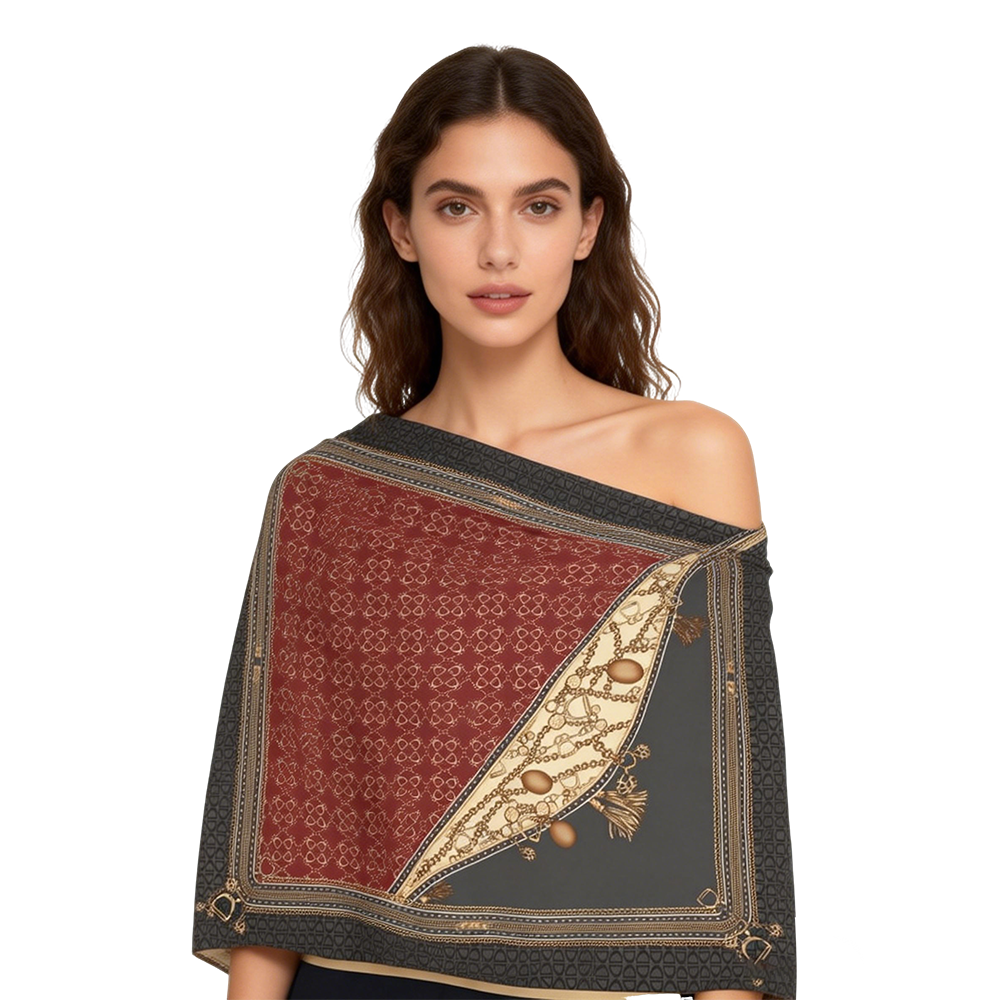 Nano-crease square scarf