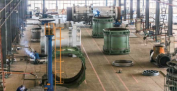 Submerged arc welding production area