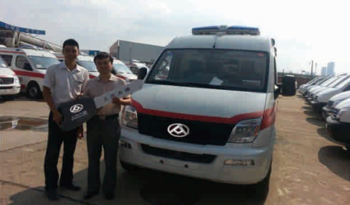 Delivery of 17 Ambulance Vans in 2015