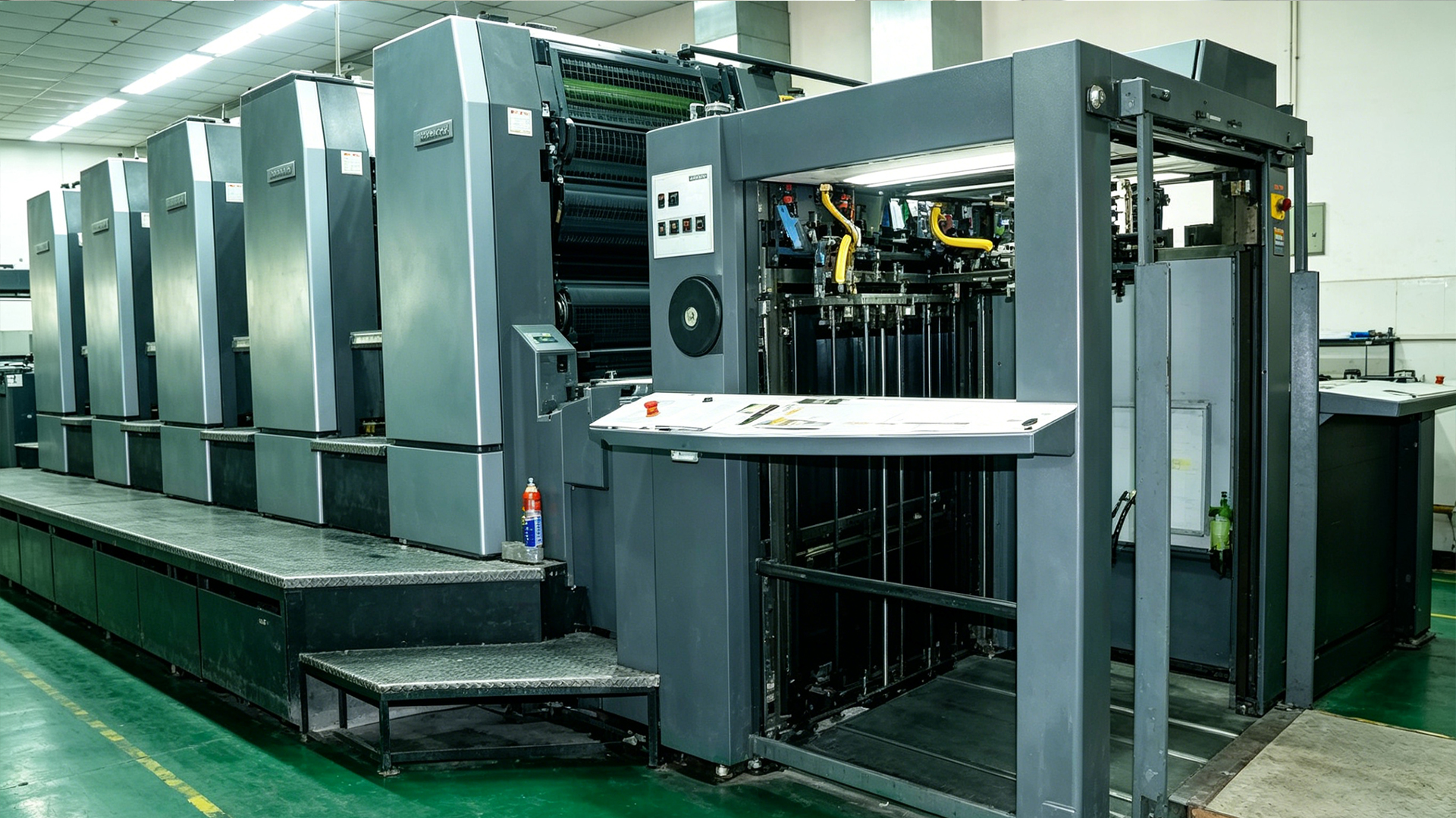 Heidelberg quarto 4-color printing press