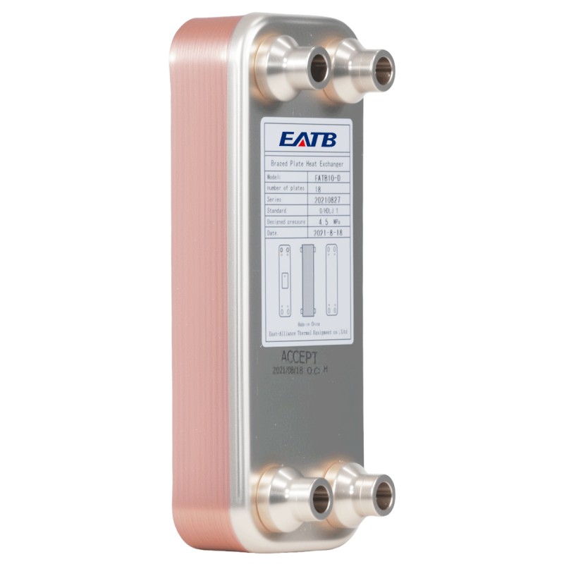EATB10 Brazed Plate Heat Exchanger Stainless Steel Exchanger for Floor, Water Heating, Snow Melting, Beer Cooling