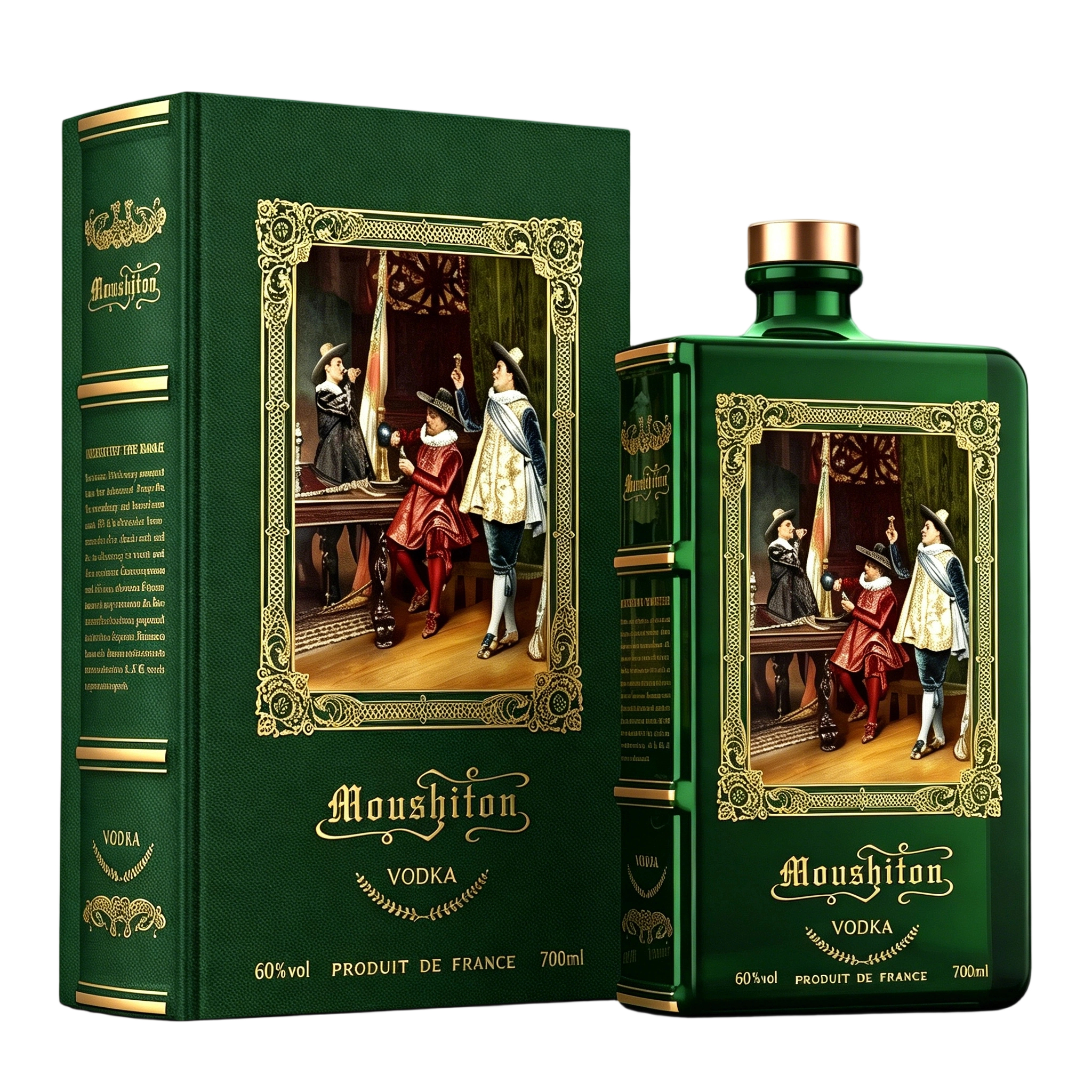 MOUSHITON PORCELAIN BOOK VODKA