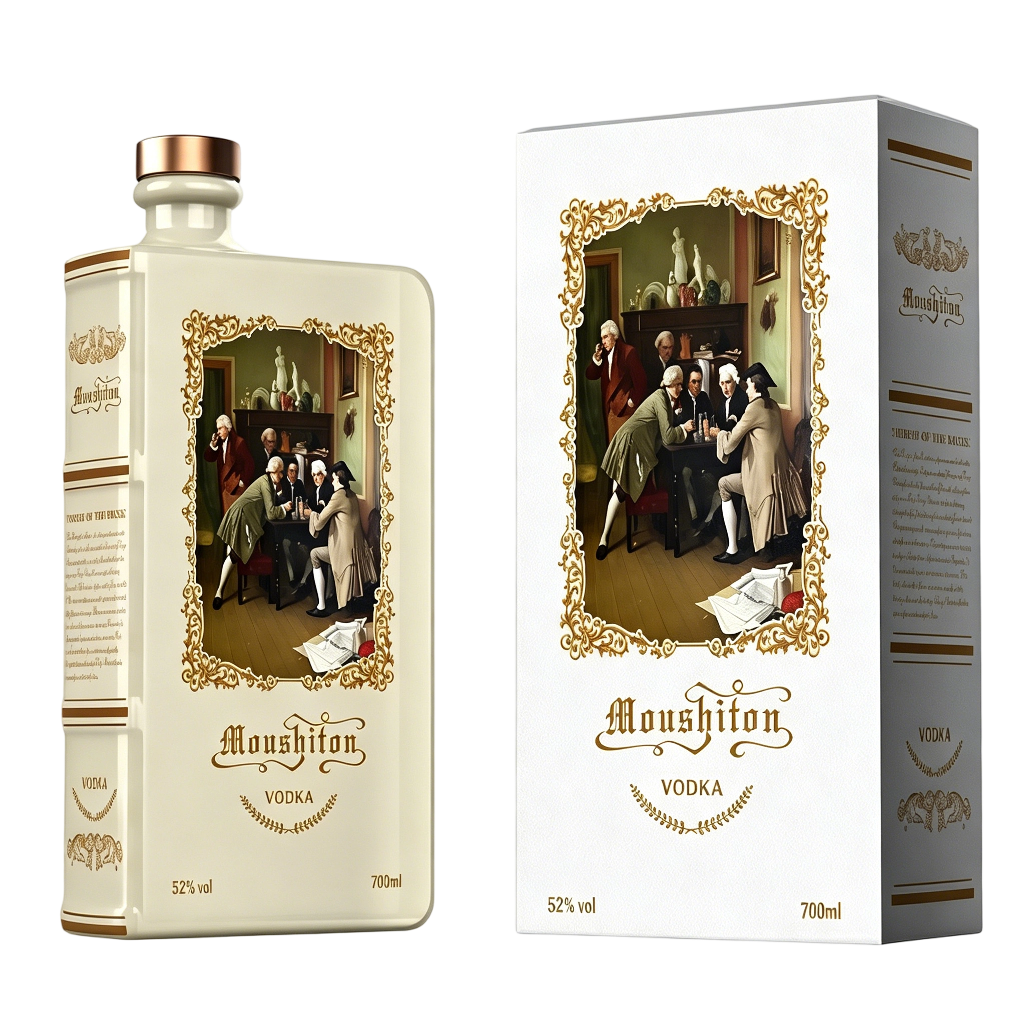 MOUSHITON PORCELAIN BOOK VODKA
