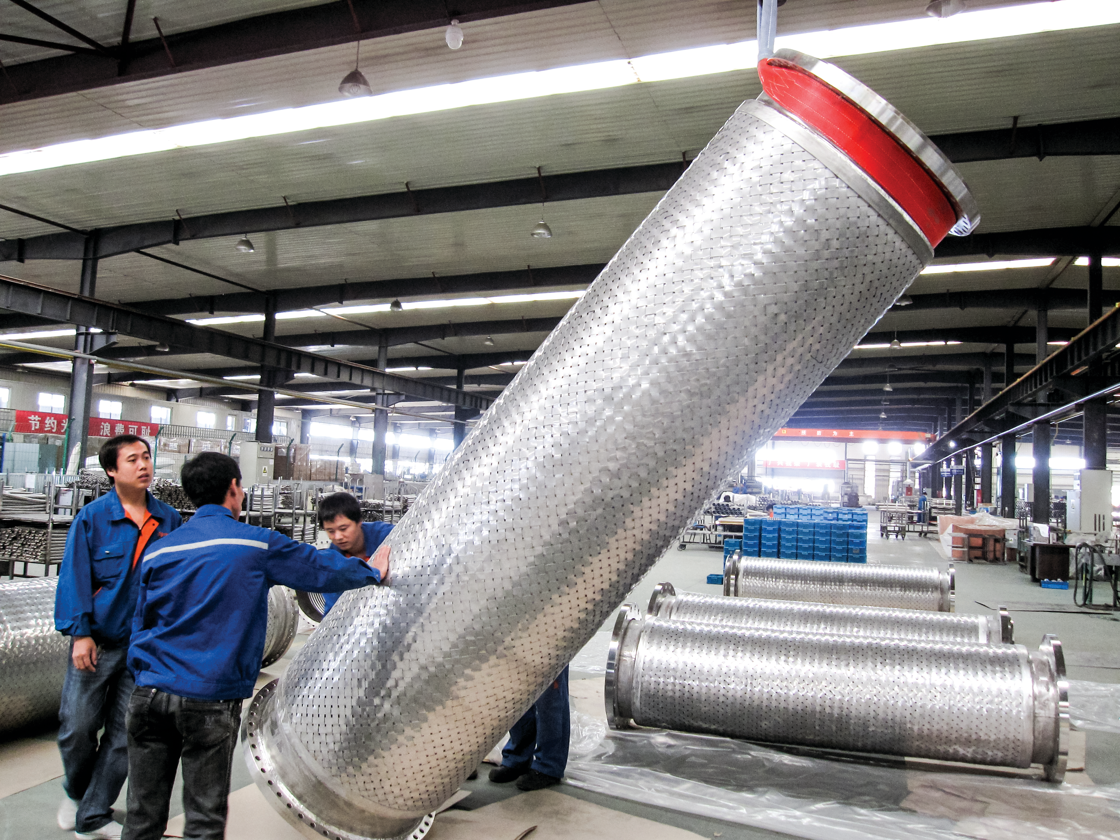 DN800 metal hose to chemical plant