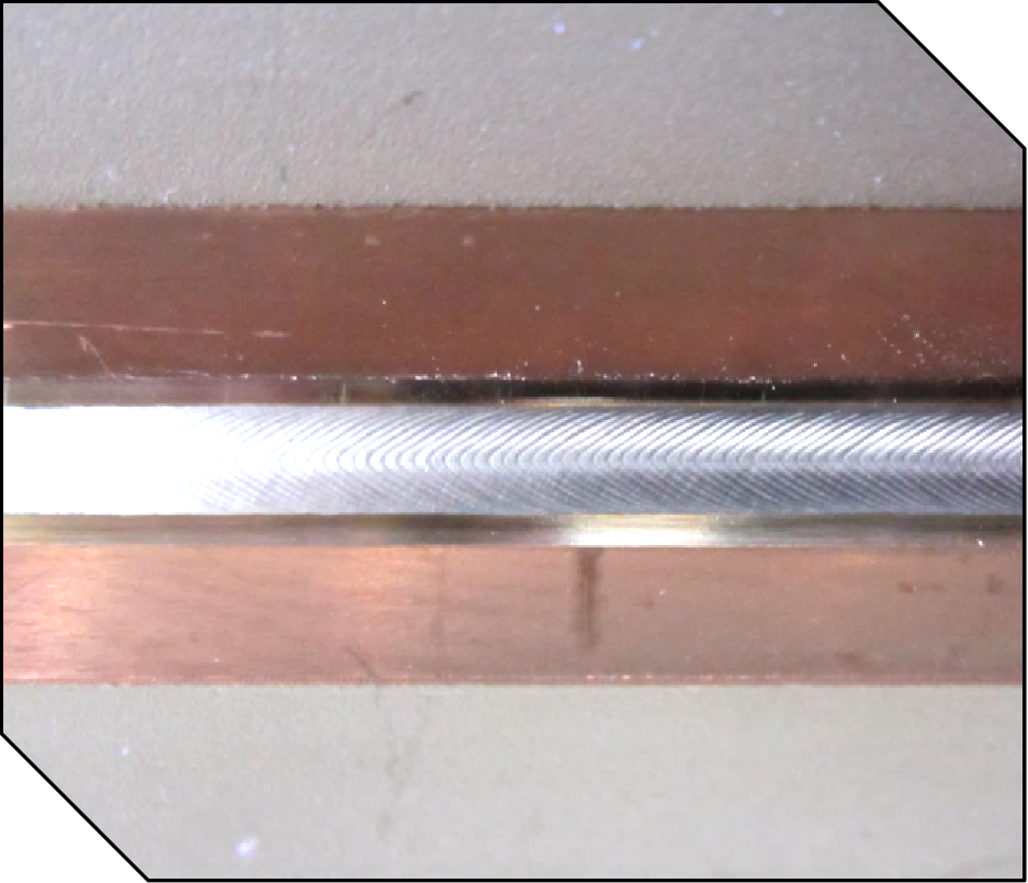 Longitudinal weld seam of tube