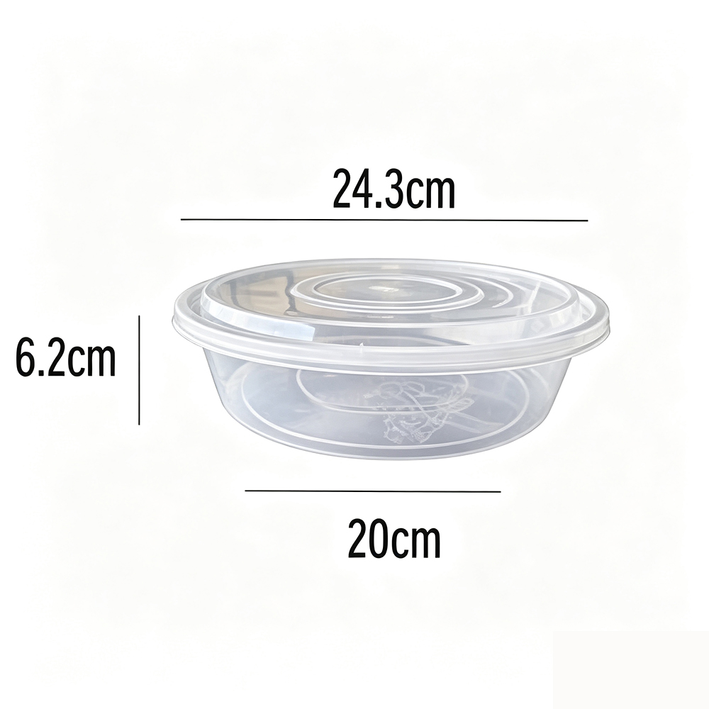 Large Capacity Plastic Round Bowl