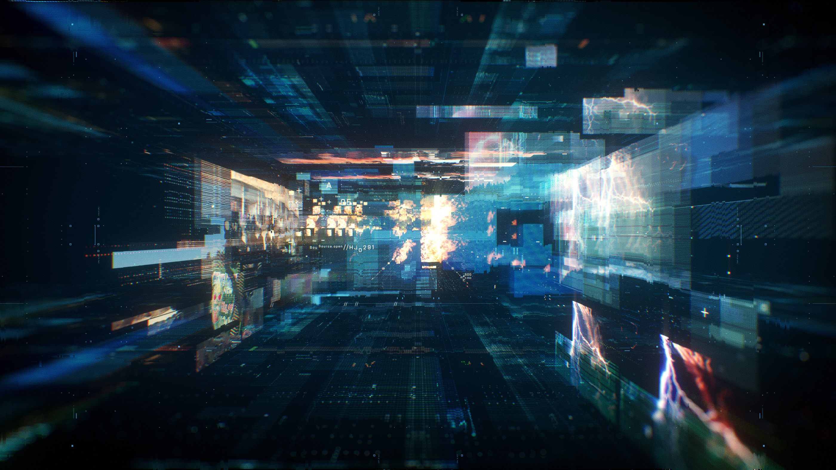 Industrial electronic technology background