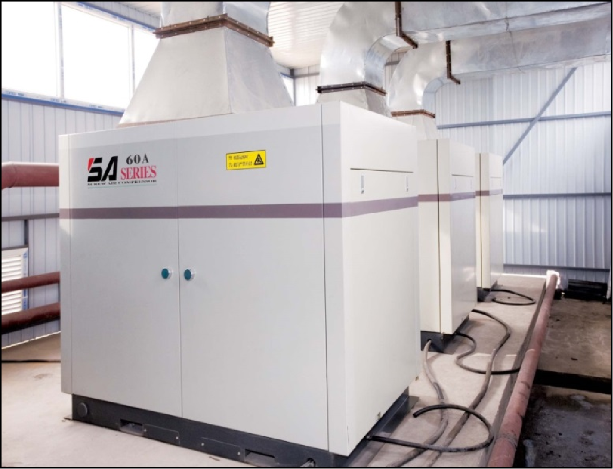 Air compressor central gas station