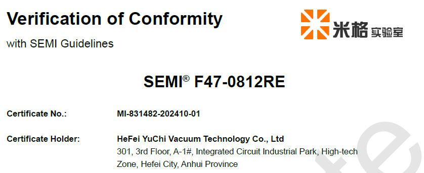 SEMI® F47-0812RE