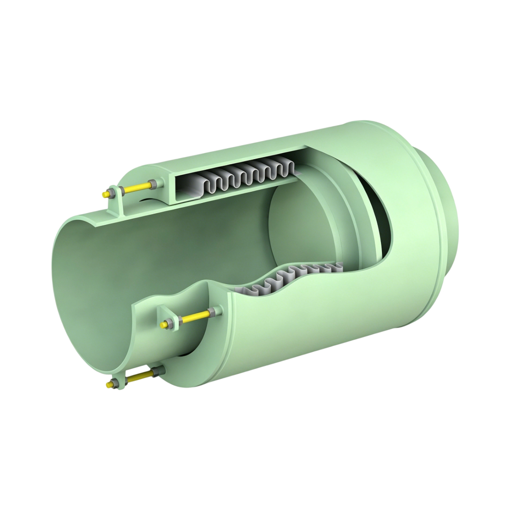 Externally Pressurized Single Axial Expansion Joint