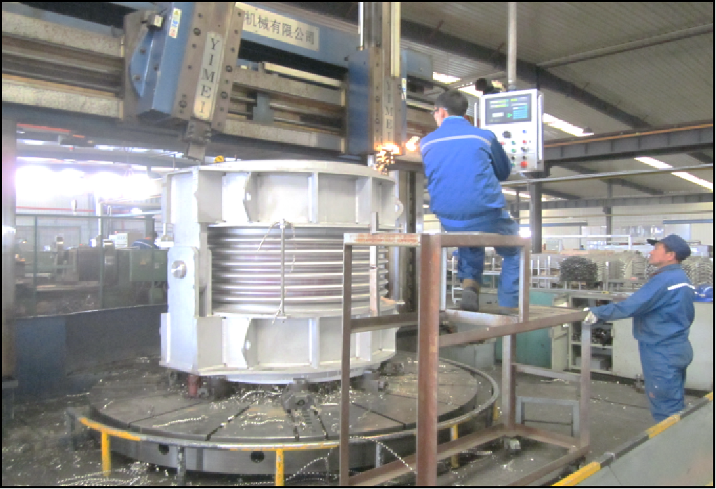 4 meters double column vertical lathe