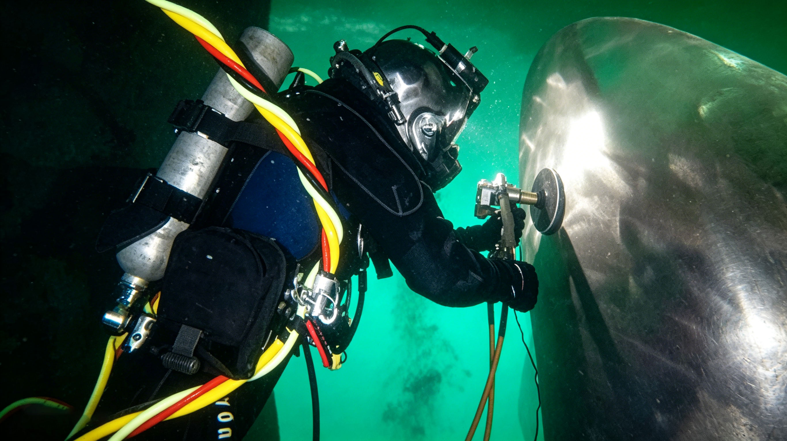 Ship Hull Underwater