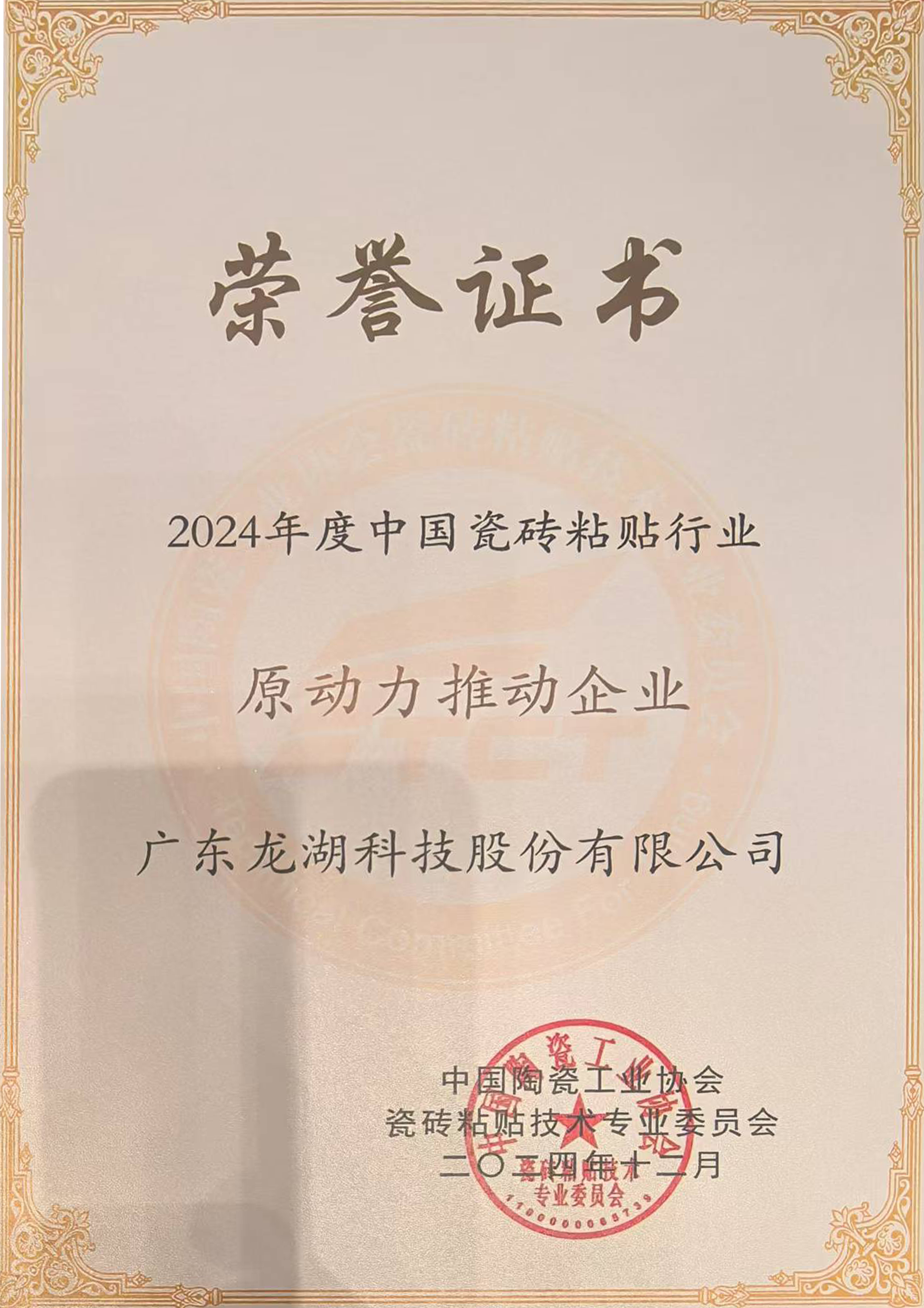 2024 Tile Adhesive Industry Driving Force Enterprise