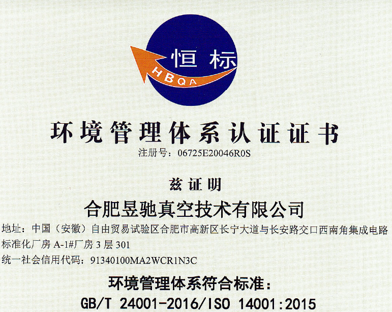 Environmental Management System Certification (ISO 14001)