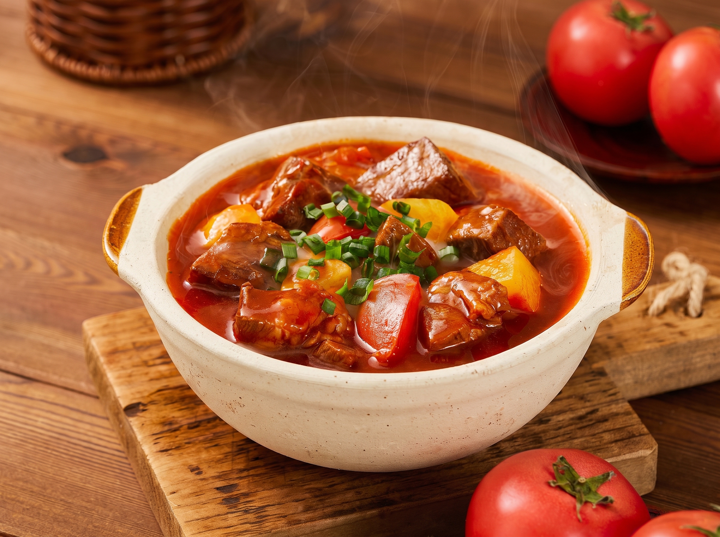 Tomato‑Braised Veal Shank