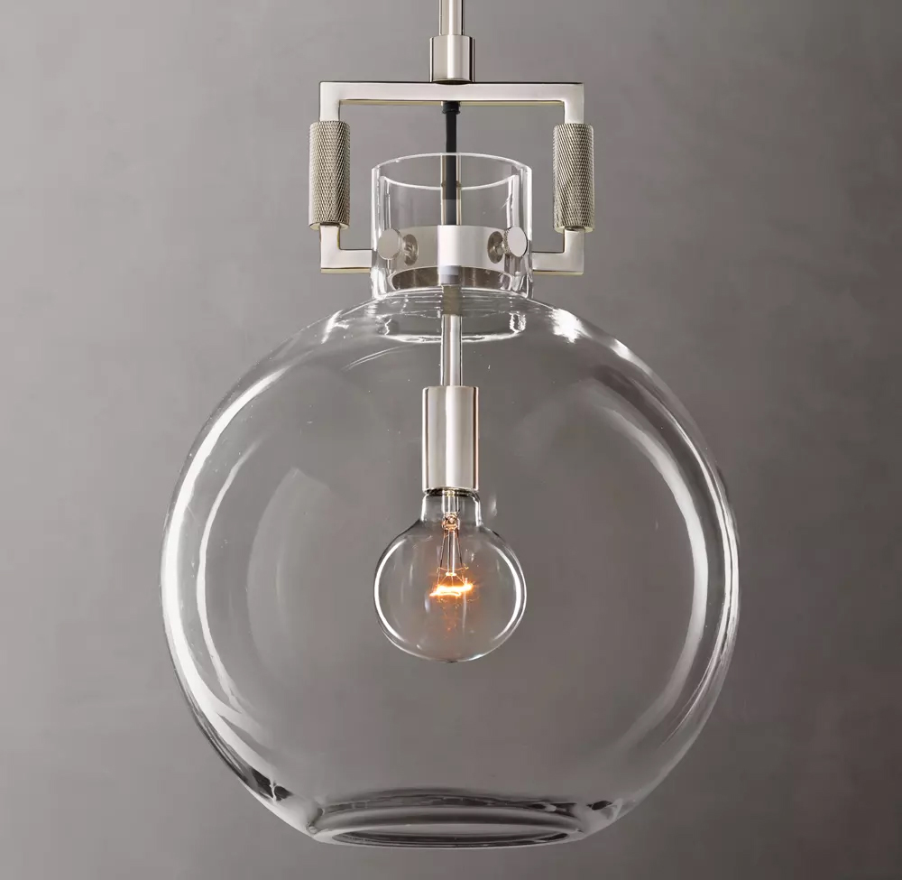 Machinist Glass Globe Pendant Lamp 10