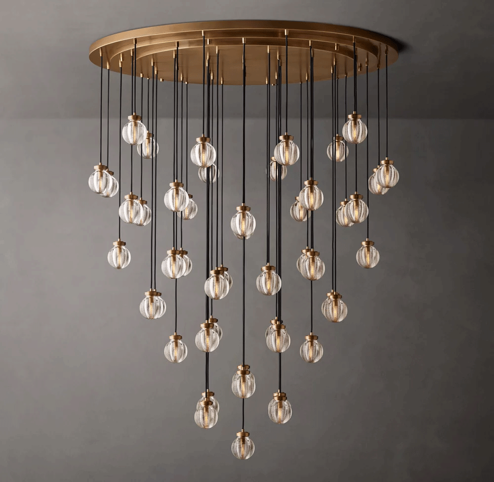 Pearl Round Chandelier Dia. 22