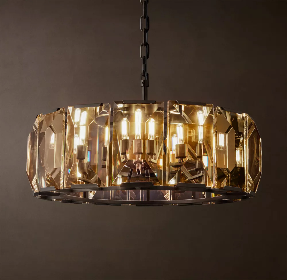 Harlow Crystal Round Chandelier Dia. 19
