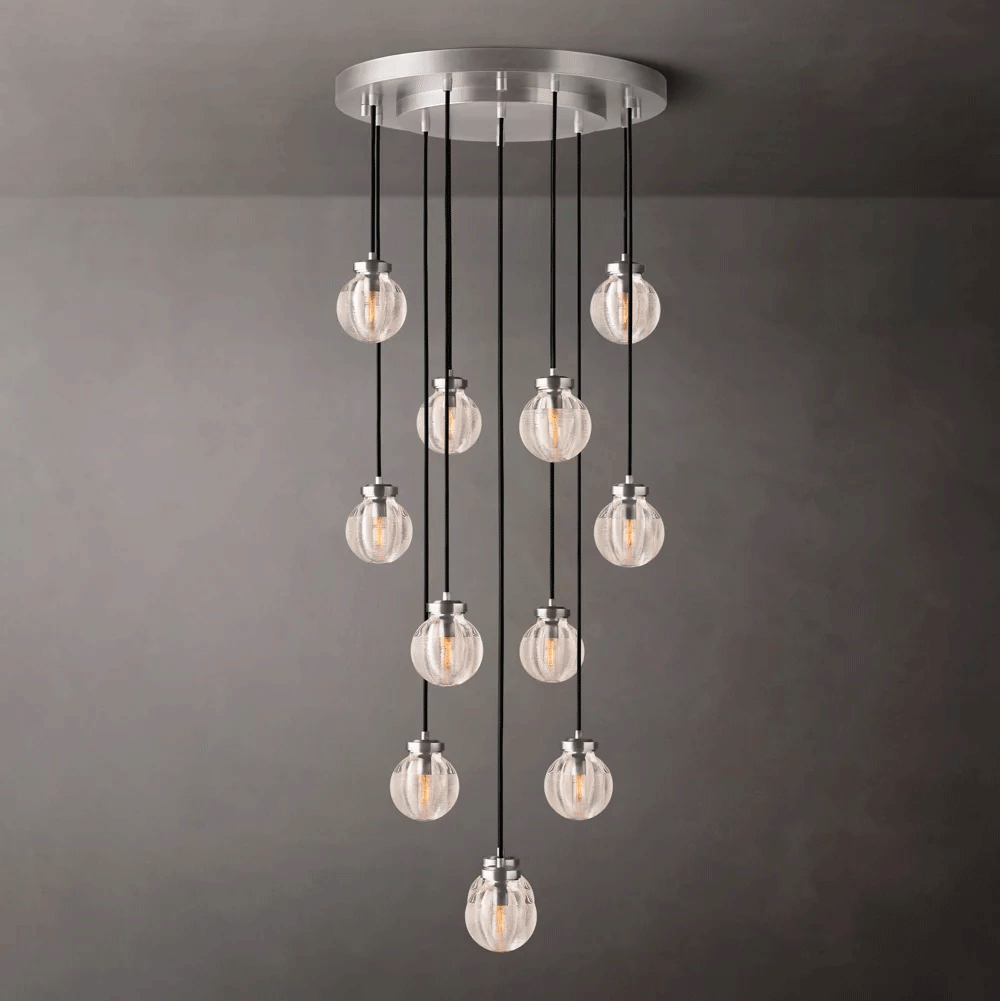 Pearl Round Chandelier Dia. 22