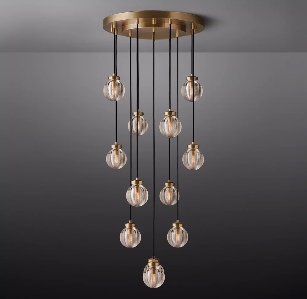 Pearl Round Chandelier Dia. 22