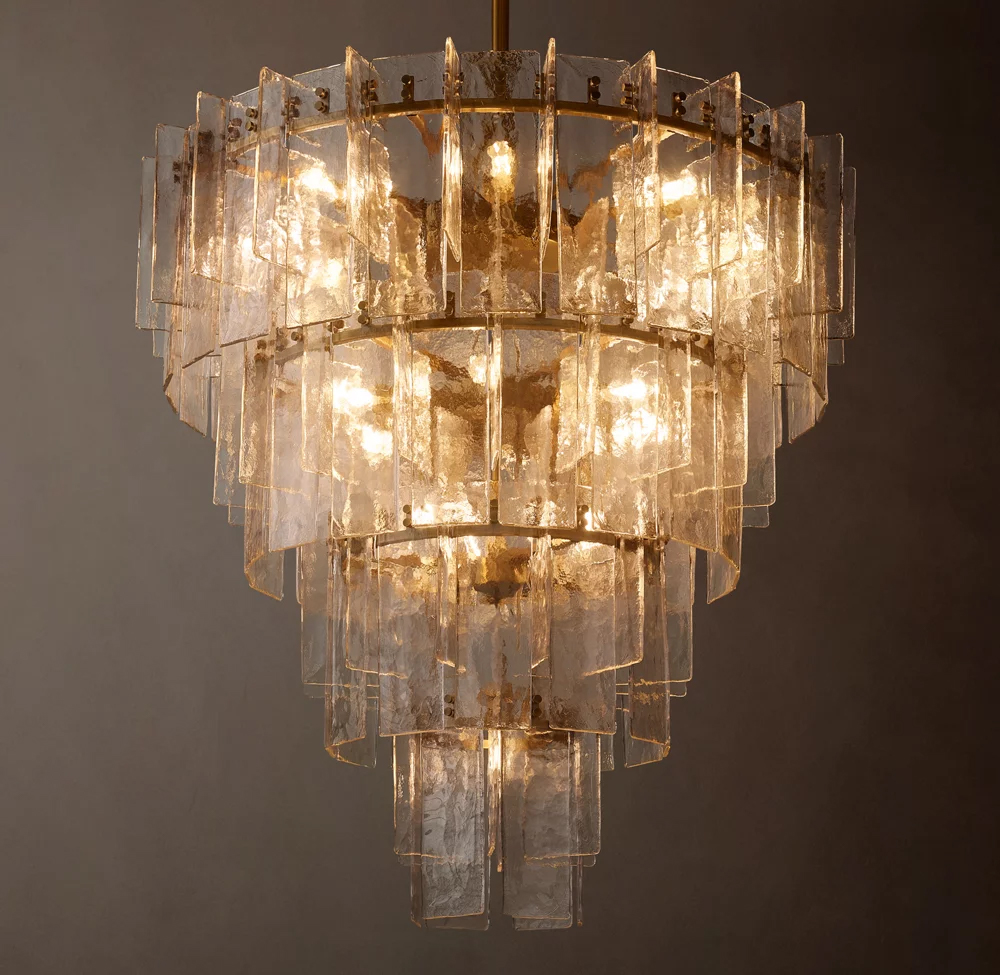 Lattice Tiered Round Chandelier Dia. 36