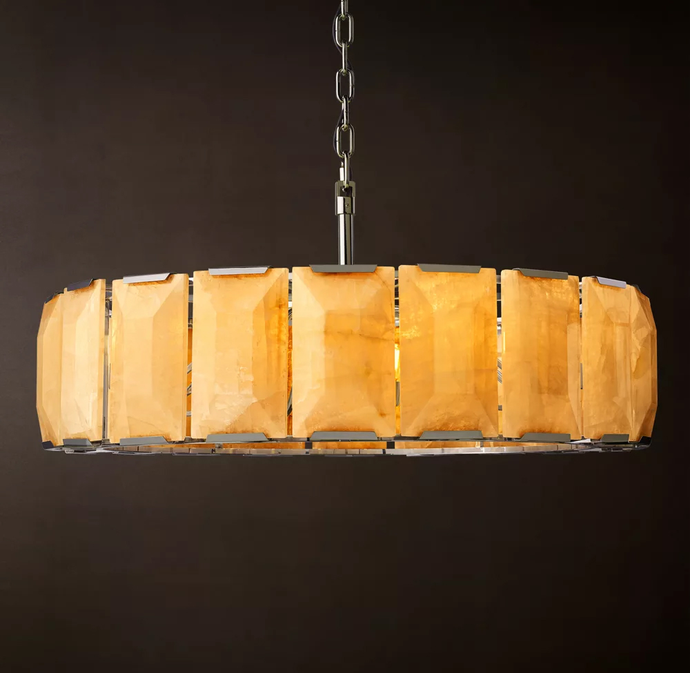 Harlow Calcite Round Chandelier Dia. 19