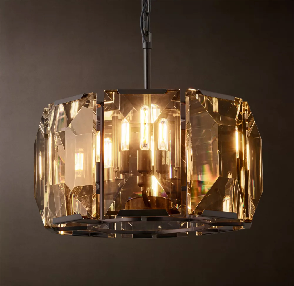 Harlow Crystal Round Chandelier Dia. 19