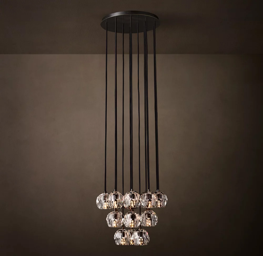 Boule Crystal Round Cluster Chandelier Dia. 14