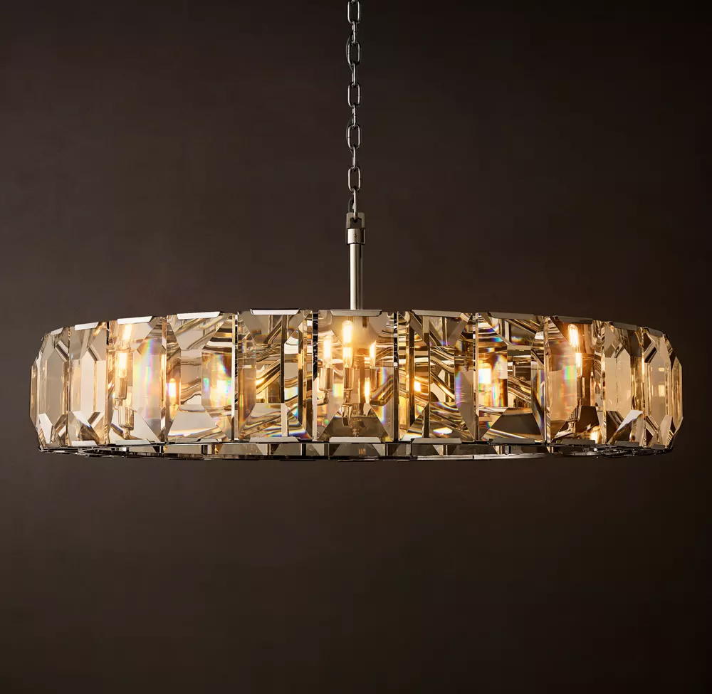 Harlow Crystal Round Chandelier Dia. 19