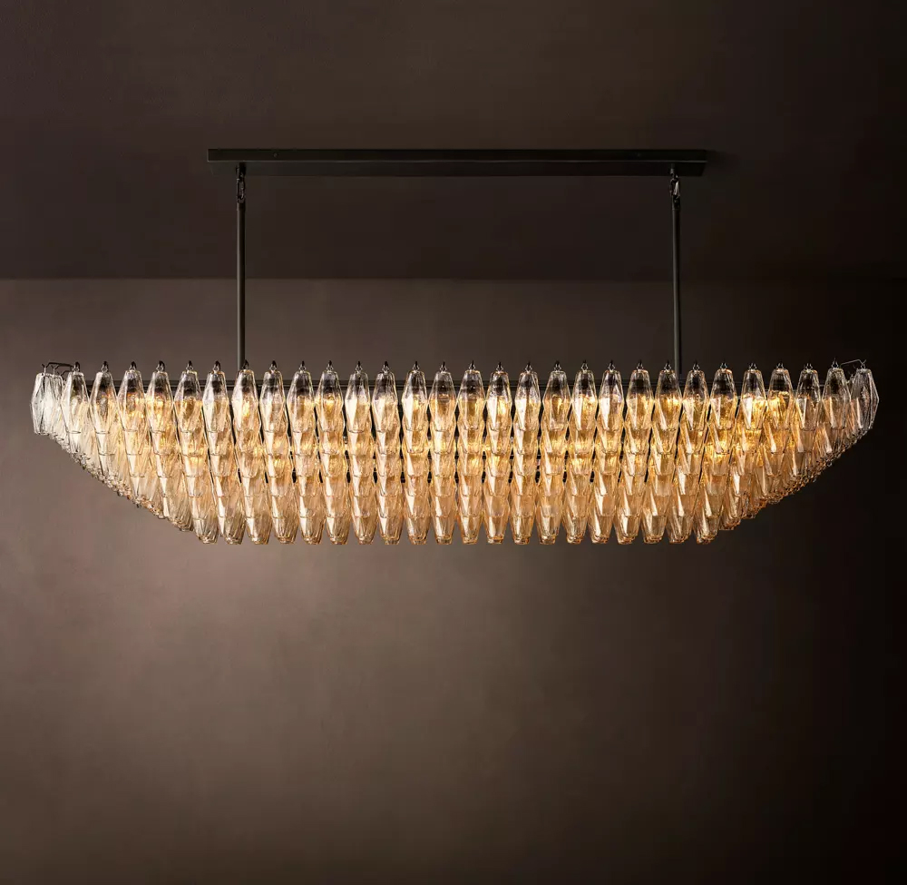 Chiara Tiered Rectangular Chandelier L54