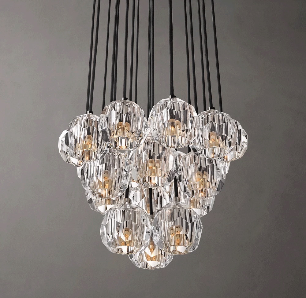 Boule Crystal Round Cluster Chandelier Dia. 14