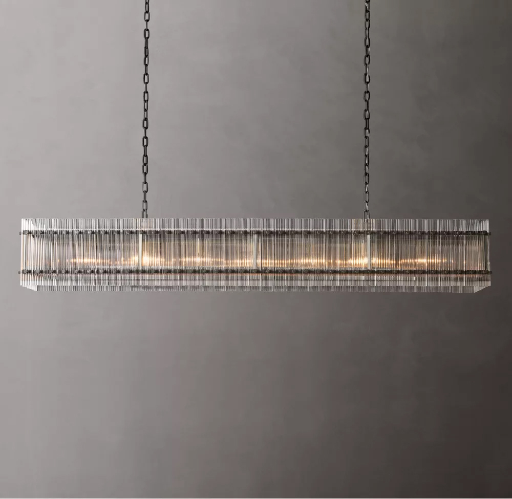 San Marco Rectangular Chandelier L72