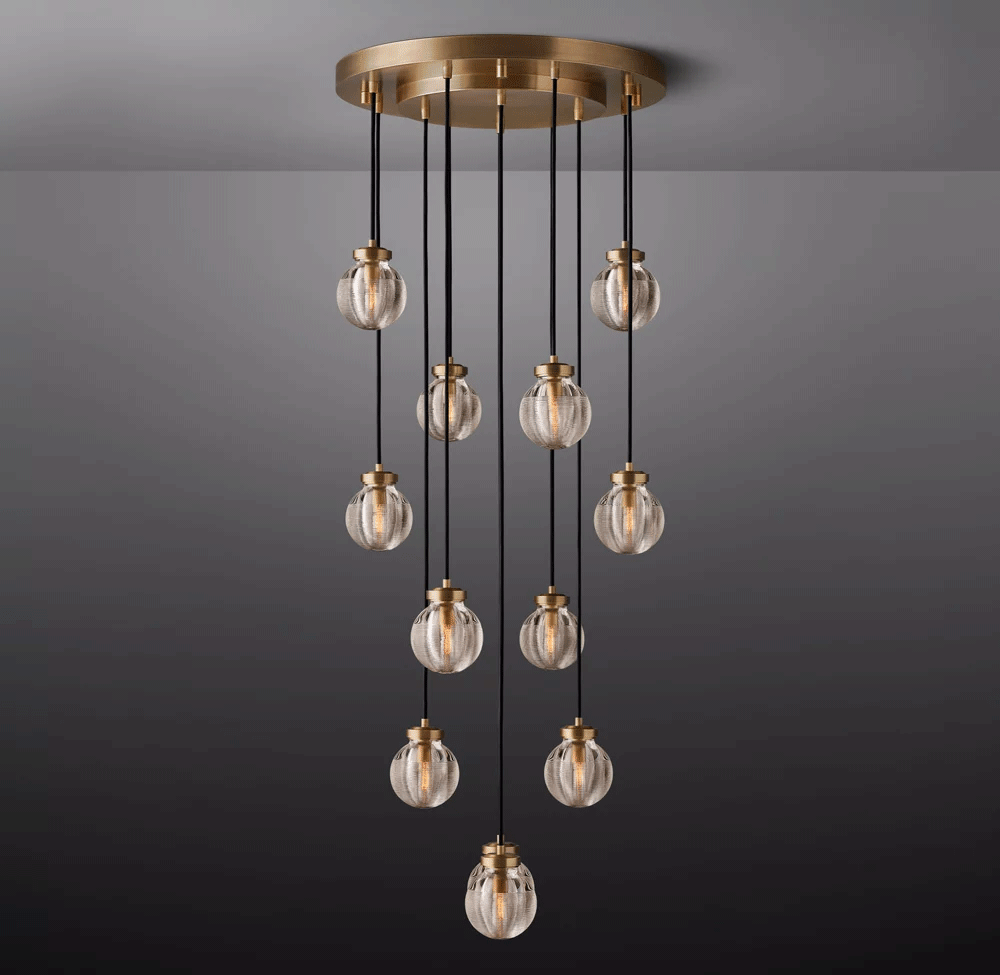 Pearl Round Chandelier Dia. 22