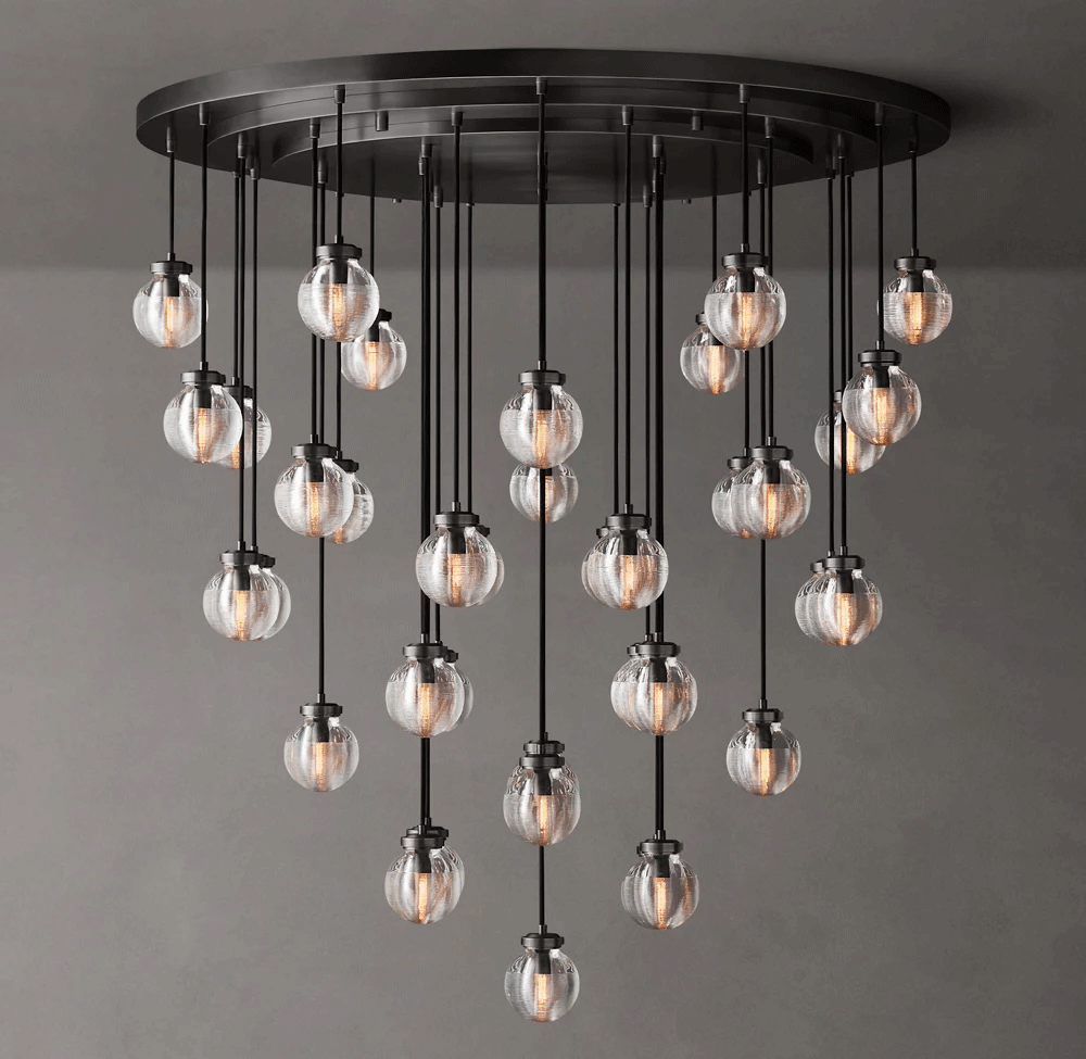 Pearl Round Chandelier Dia. 22