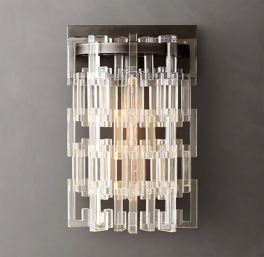 1920s Odeon 3-Tier Square Chandelier L22