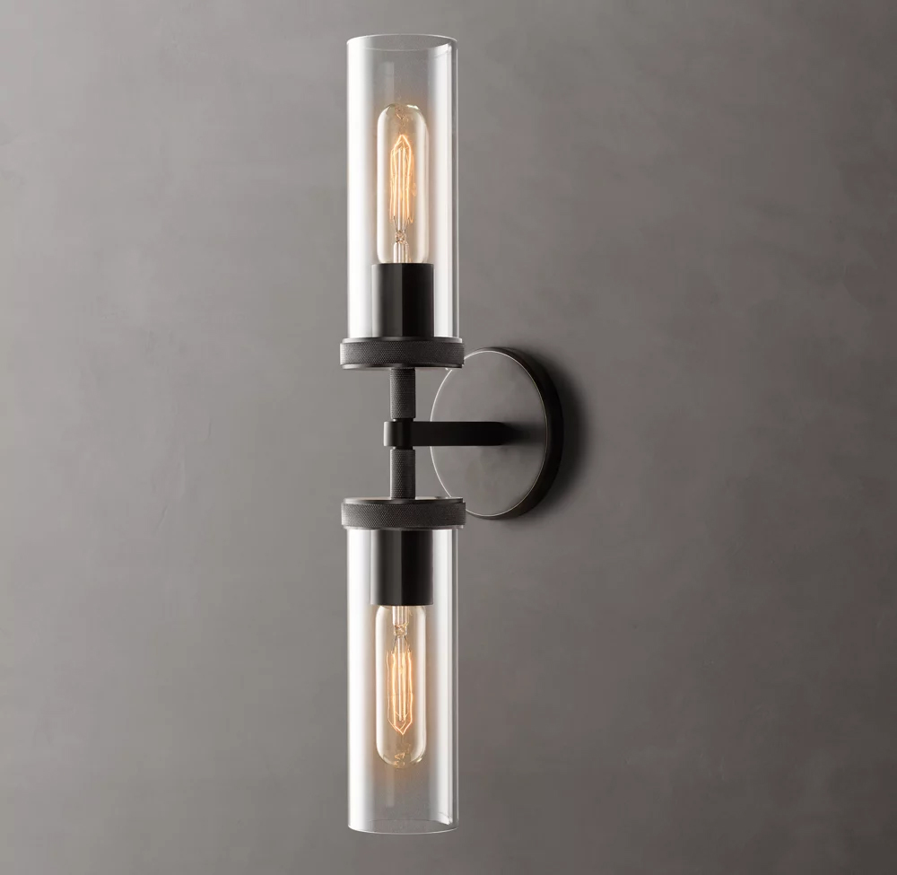 Lambeth Knurled Linear Wall Sconce H20