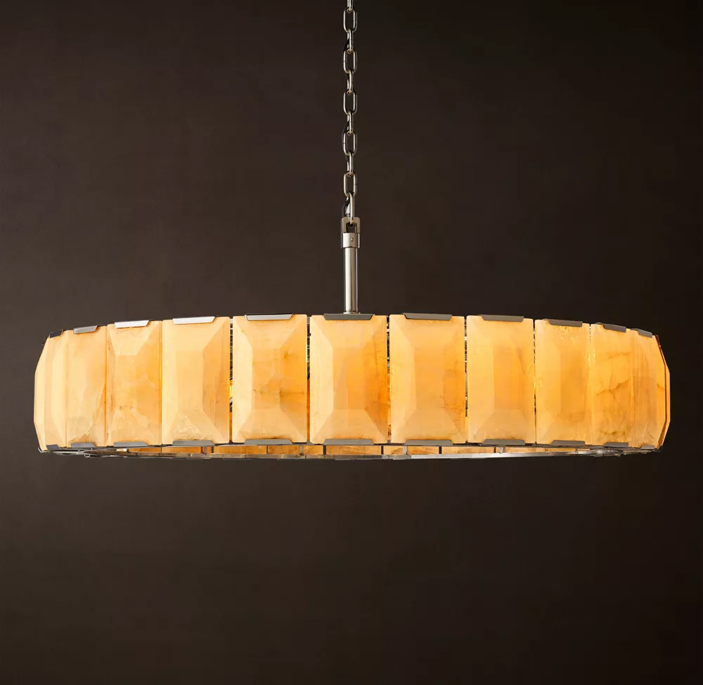 Harlow Calcite Round Chandelier Dia. 19