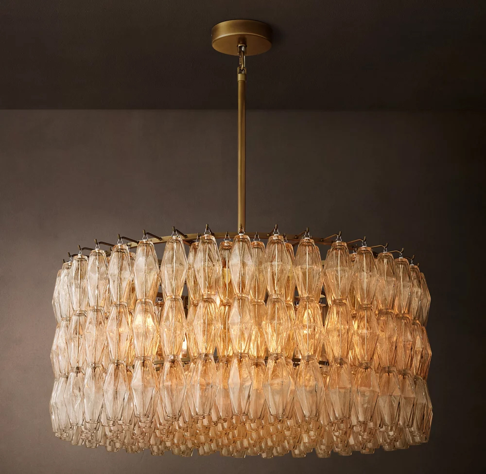 Rain Round Chandelier Dia. 18