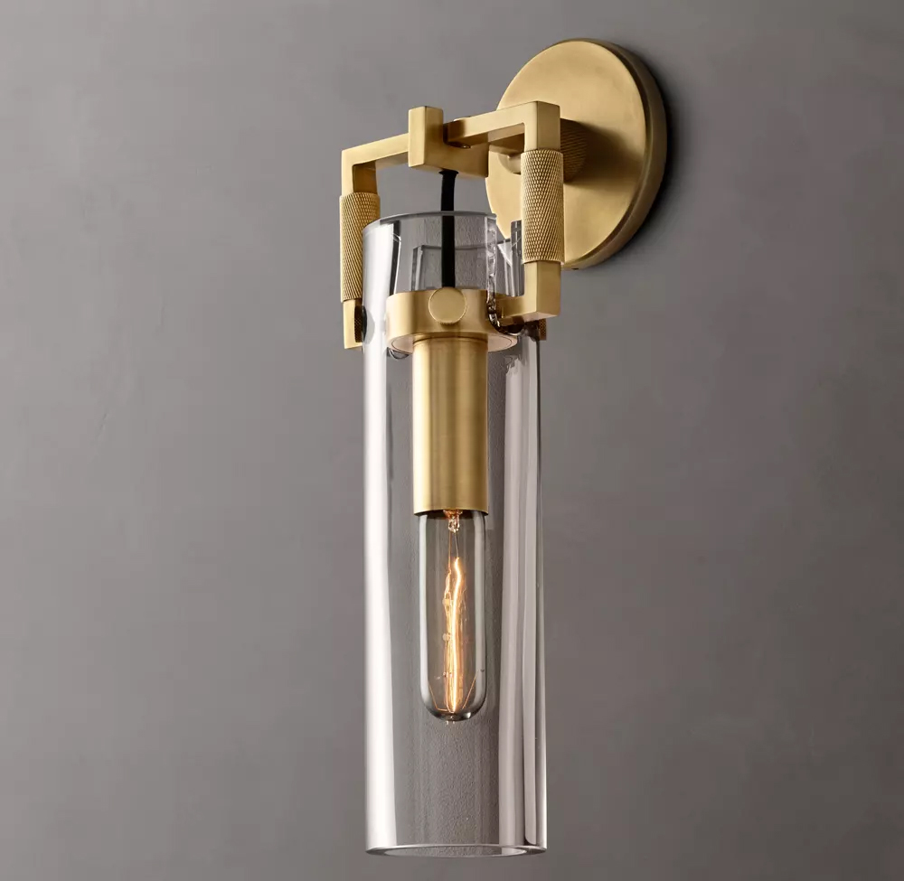 Machinist Cylinder Wall Sconce H12