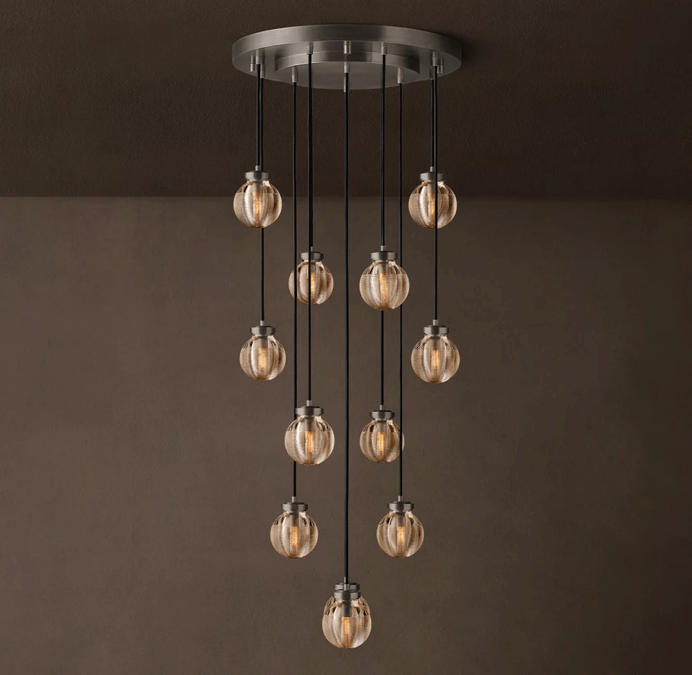 Pearl Round Chandelier Dia. 22