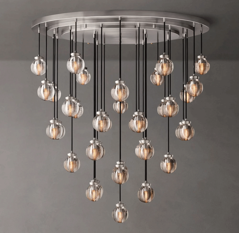 Pearl Round Chandelier Dia. 22