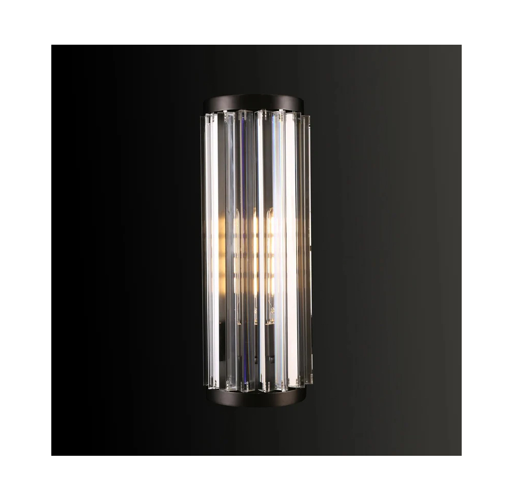 Oro Prysm Odeon Crystal Fringe Scconce