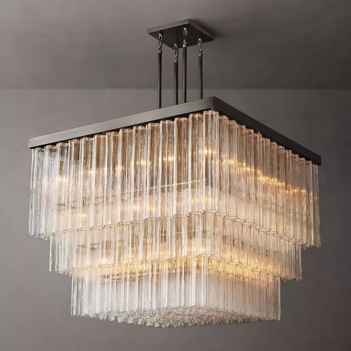 Cielo 3-Tier Square Chandelier L45