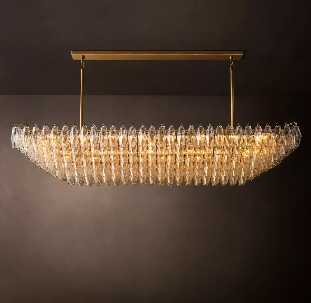 Chiara Tiered Rectangular Chandelier L54