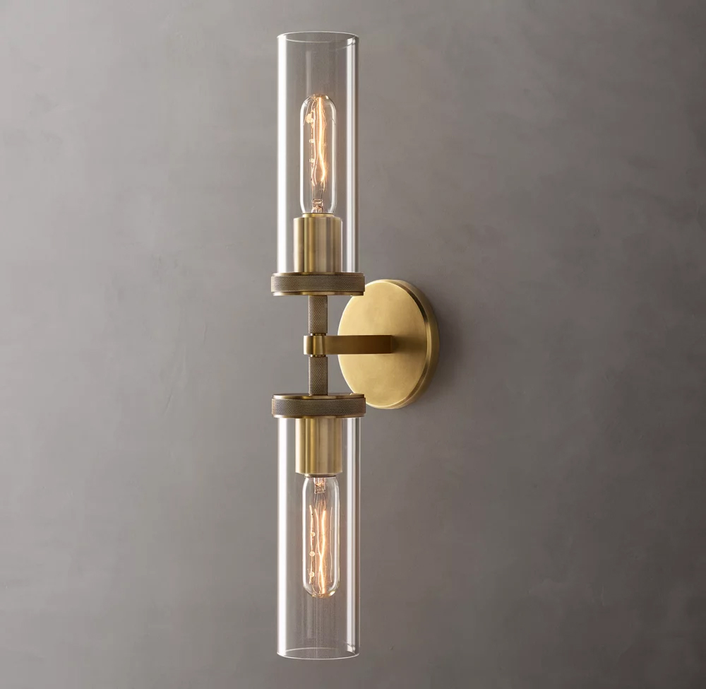 Lambeth Knurled Linear Wall Sconce H20