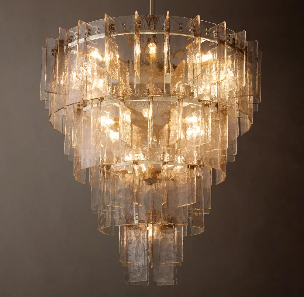Lattice Tiered Round Chandelier Dia. 36